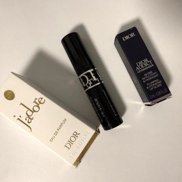 Dior J'adore and Rouge Dior Set with Mini Mascara and lip - Picture 4 of 4